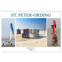 Calvendo ST. PETER ORDING Strand und Meer (Wandkalender 2026