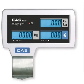 CAS Software CAS ERJ-P Hochanzeige, preisrechnend, Ladenwaage, GEEICHT, Wägebereich max 15 kg, Ablesbarkeit 2g