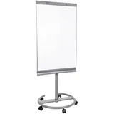 HJH Office Mid.you Whiteboard Silber, Weiß, Metall, 65.5x133-190x60 cm, abwischbar, Arbeitszimmer, Bürozubehör