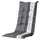 PROGARDEN Tampa/Faro Garten-Essgruppe 85 x 109 x 111 cm weiß 4 St.