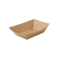 Greenbox Snackschalen, trocken & leicht fettige Speisen, braun DCA061431 , 1 Packung = 250 Stück, Fassungsvermögen: 400 ml