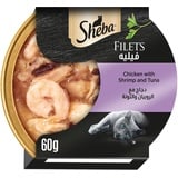 Sheba Schale Filets Huhn mit Garnelen 16 x 60g