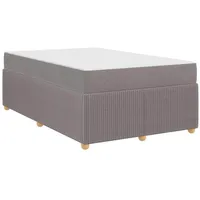 VidaXL Bettrahmen mit Matratze Taupe 120 x 200 cm
