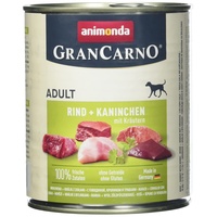 Animonda GranCarno 82767 Kaninchen+Krutern 6 x 800 g Dose
