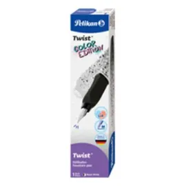Pelikan Twist® Color Blocking Patronenfüller black white M (mittel), 1 St.