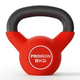 PROIRON Kettlebell, Kugelhantel mit hochwertiger Neoprene Coated, 8 kg | Bodenschonend | Schwunghantel Rundgewicht Neopren