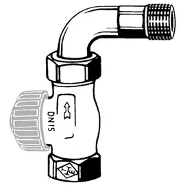 HEIMEIER Thermostatventilunterteil Bogenverschraubung 1/2 Zoll