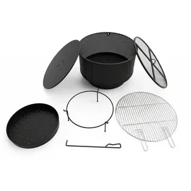 Relaxdays Feuerschale Ø 61 cm Schwarz