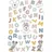 KOMAR Dekosticker Mickey Alphabet 50 x 70 cm