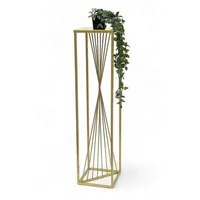 DanDiBo Ambiente Blumenhocker 100 x 24 x 24 cm Gold