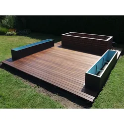 Cumaru Terrassendielen, 21x70 mm, KD, glatt/glatt