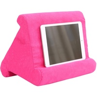 HEZHU Tablet Ständer Kissen Kissenständer Buchablage Multi Angle Soft Bed Pillow Holder Tragbarer Dreieck Tablet Ständer (Rosa)