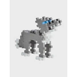 Plus Plus Plus-Plus 9604274 Kreativ-Bausteine Tube, Wolf, Geniales Konstruktionsspielzeug, 100 Kreativ Bausteine
