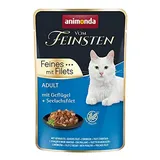 Animonda Vom Feinsten Adult mit Geflügel + Seelachsfilet Katzenfutter nass