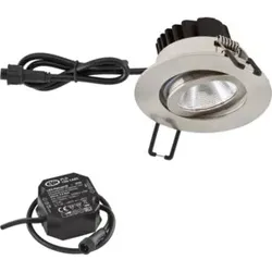EVN Lichttechnik P-LED Einbauleuchte 230V 3000K Edelstahl PC650N91302