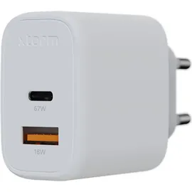 Xtorm GaN2 Ultra Wand-Ladegerät 67W / PD / 1x USB-C / 1x USB-A weiß