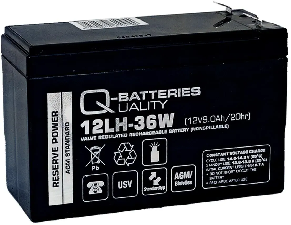 Ersatzakku für Panasonic UP-VW1245P1 12V 9Ah Hochstrom AGM Batterie