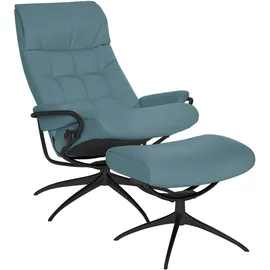Stressless Relaxsessel "London", grün (aqua grün paloma), B:80cm H:116cm T:71cm, Leder BATICK: durchgefärbtes und genarbtes Möbelleder;Leder PALOMA: durchgefärbtes Semianilin-Möbelleder;ROHLEDER Stoff Q2 FARON (100% Polyester im Flor, Grundgewebe: 50% Polyester, 50%