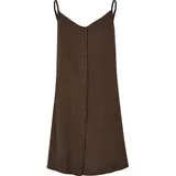URBAN CLASSICS Vicose Kurzes ärmelloses Kleid Brown 5XL