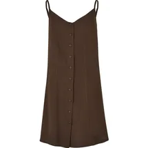 URBAN CLASSICS Vicose Kurzes ärmelloses Kleid Brown 5XL