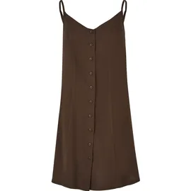 URBAN CLASSICS Vicose Kurzes ärmelloses Kleid Brown 5XL