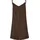 URBAN CLASSICS Vicose Kurzes ärmelloses Kleid Brown 5XL