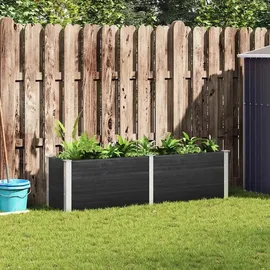 furnicato Garten-Hochbeet 200 x 50 x 54 cm Grau