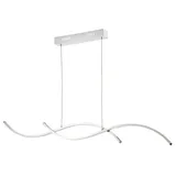 Casa Padrino Wohnzimmer LED-Hängeleuchte Silber 100 x H. 9,7 cm - Designermöbel