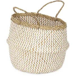 Compactor Belly Aufbewahrungskorb 35 x 35 x 32 cm Beige/Weiß