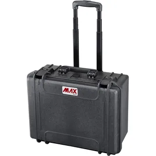 Plastica Panaro Max Koffer, luftdicht, mit Schaumstoff, Schwarz, 465 x 335 x 220 mm, MAX 465H220STR (465x335x220mm)