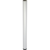 Wagner Möbelbein/Tischbein/Möbelfuß/Systemrohr TENO - 60 mm, individuell mit TENO System und QuickClick kombinierbar, Stahl in Aluminium Eloxaloptik, Tragkraft 50 kg - 12340901