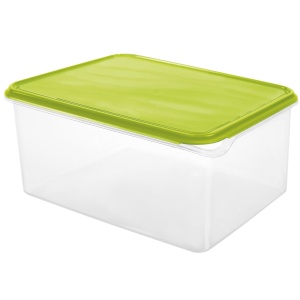 Rotho RONDO Kühlschrankdose, eckig, lime grün, Frischhaltedose mit Deckel, Fassungsvermögen: 8 Liter
