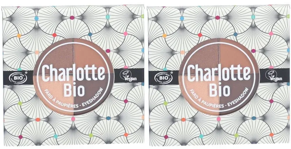 Charlotte Bio Die 4er-Palette Lidschatten BIO - Nude Braun