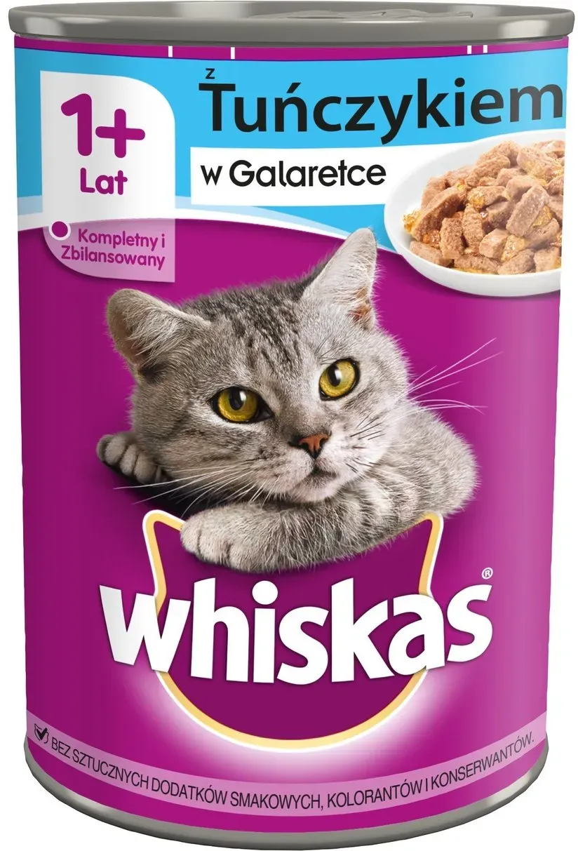 WHISKAS Adult mit Thunfisch in Gelee 24x400g