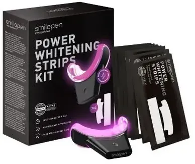 SMILEPEN Power Whitening Strips Kit LED & 14 Whitening Strips
