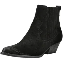 Paul Green Stiefelette Veloursleder", Damen, schwarz, 39