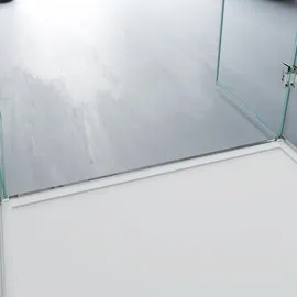 SoGood U-Form Duschkabine Ravenna40 80x90x195cm Duschabtrennung 8mm ESG-Sicherheitsglas Klarglas inkl. beidseitiger Easy-Clean-Beschichtung