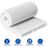 Hiazurm, Topper Topper Matratzentopper 7-Zonen Komfort, 8cm, 6 cm hoch, (Atmungsaktiv, Rutschfest, Topper für Kinder und Erwachsene, Orthopädische Taschenfederkernmatratze, matratzenauflage, Matratze 90x200 cm), INTEGRIERTER TOPPER weiß 180 cm x 200 cm x 6 cm