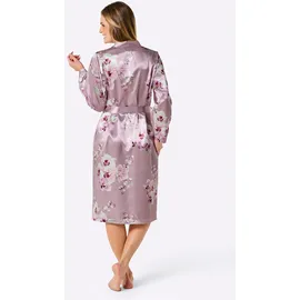 wäschepur Witt Morgenmantel Morgenmantel Langarm, Polyester, Satin lila 40/42