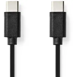 Nedis USB-C auf USB-C 1 m Schwarz