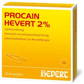 Procain Hevert 2% Injektionslösung 10 x 2 ml