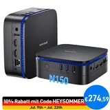 Blackview MP60 Mini-PC 2023 4K Ultra HD Intel Alder Lake N150 3,60 GHz 16 GB RAM 512 GB SSD Intel UHD Graphics Windows 11 Pro