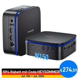 Blackview MP60 Mini-PC 2023 4K Ultra HD Intel Alder Lake N150 3,60 GHz 16 GB RAM 512 GB SSD Intel UHD Graphics Windows 11 Pro