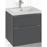 Villeroy & Boch Subway 3.0 Waschbeckenunterschrank, 2 Auszüge, 572x576x478mm, C57800AF, Farbe: Front/Korpus: Soft Green,