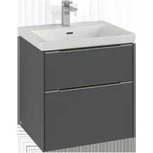 Villeroy & Boch Subway 3.0 Waschbeckenunterschrank, 2 Auszüge, 572x576x478mm, C57800AF, Farbe: Front/Korpus: Soft Green,