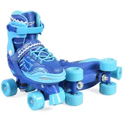 Byox Rollschuhe Firefly blau Licht, PVC-Rollen, 608ZB Lager, Größe L (38-41)