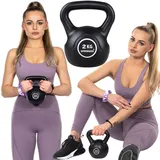 SPRINGOS Kettlebell Kugelhantel 16 kg Schwunghantel Gewichtheben Sportgerät Fitness Gewichtstraining Muskelaufbau Krafttraining