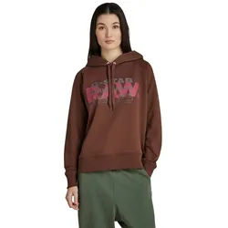 G-STAR Damen Hoodie - Raglan RAW Originals, Kapuze, Pullover Braun S