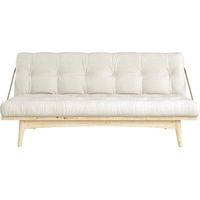 Karup Design Schlafsofa Folk, aus massiven Kiefernholz, inkl. Futonmatratze beige