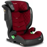 Nukido Kindersitz Kinderautositz 15 Bis 36 kg Autositz Für Kinder 4 Bis 12 Jahren ISOFIX Kopfstützenverstellung Neigungsverstellung Louis (Rot)